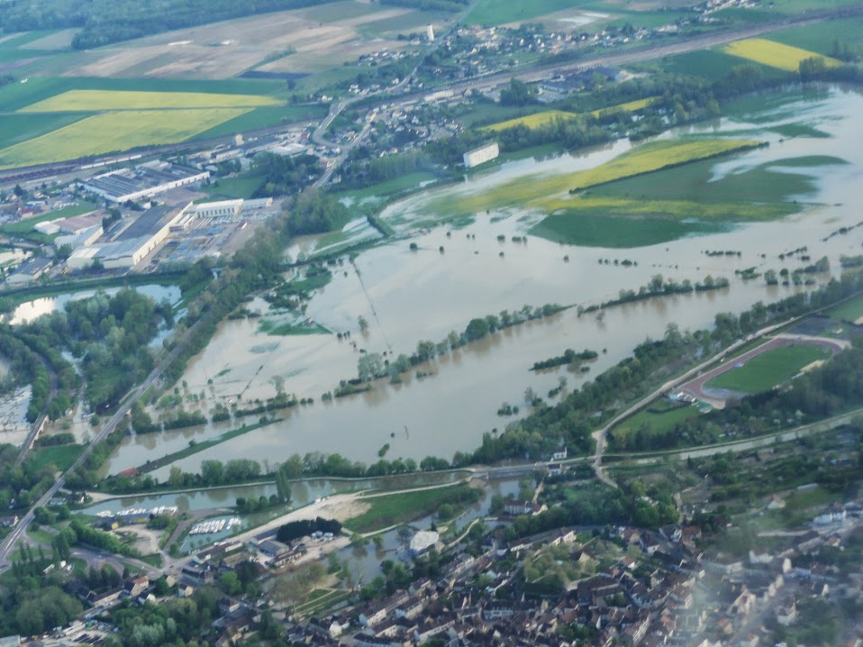 Crue de l'Armance, en mai 2013, à Saint Florentin dans l'Yonne